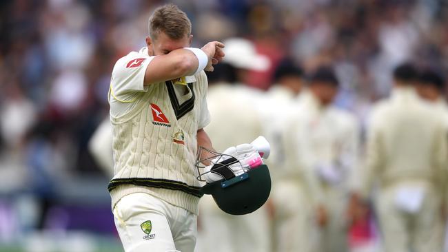 David Warner is under pressure to perform in Leeds. Picture: Getty Images