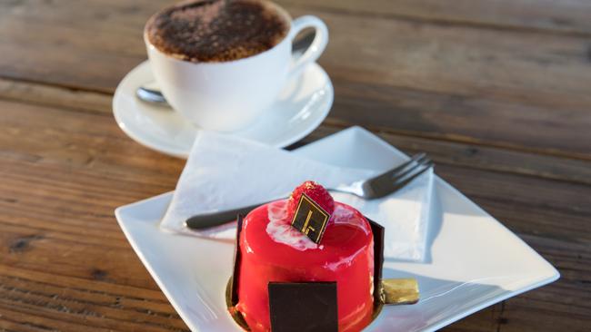 Coffee and cake at French and Mor at Albany Creek. Photo: Dominika Lis