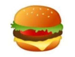 Google has promised to look at the design of its cheeseburger emoji after people complained about it on Twitter. Picture: Twitter