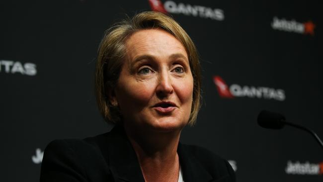 Qantas CEO designate Vanessa Hudson was criticised in the online comments as well as other female colleagues. Picture: NCA Newswire