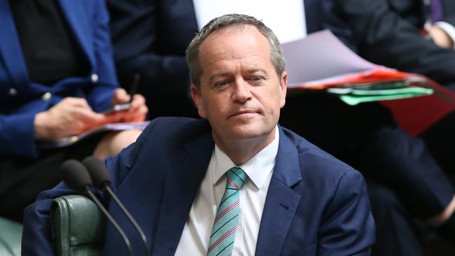 Opposition Leader Bill Shorten in parliament yesterday. Picture: Kym Smith