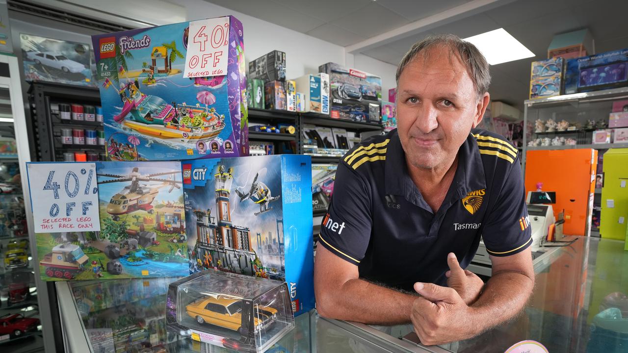 Andrew Miller, who owns and runs the toy shop, Tonz a Toys, has endured the worst Christmas period in the five years he has been in Whyalla. Picture: Dean Martin