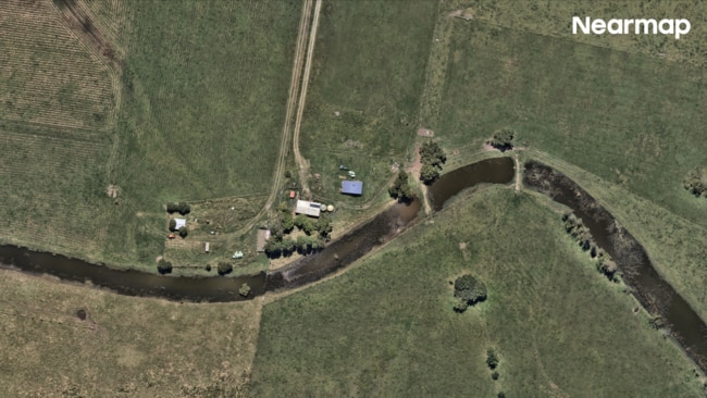 Farmers in Ghinni Ghinni reported that floodwaters had “trashed” their properties. Picture: Nearmap