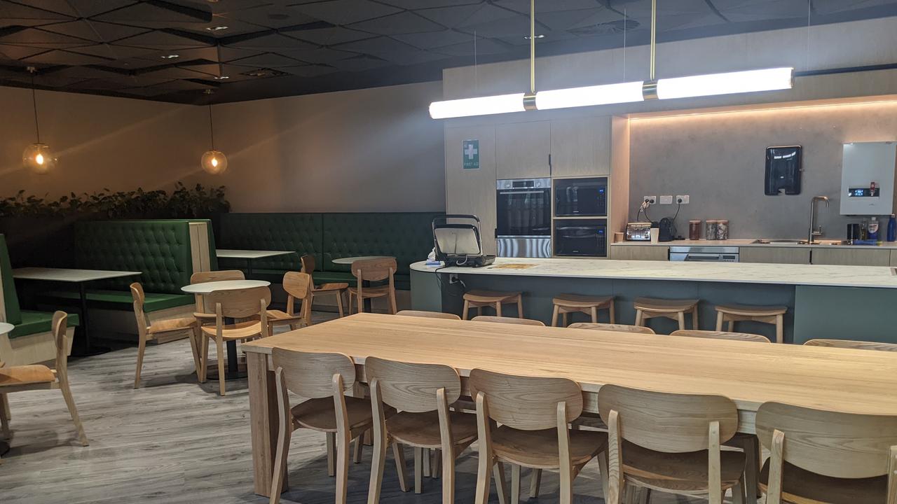 Staff kitchen area at Launceston General Hospital's new tunapri mapali Building. Picture: Alex Treacy