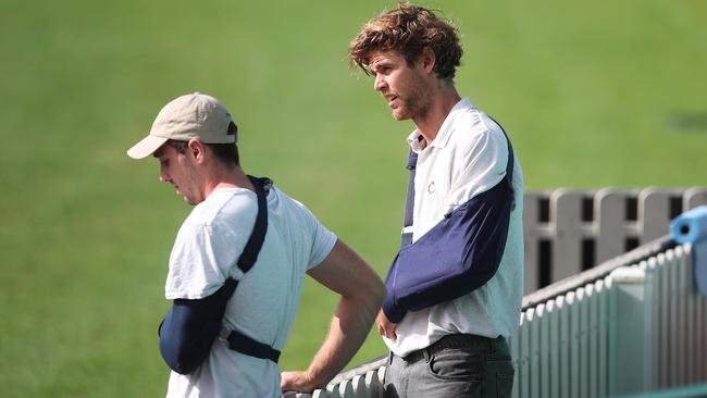 Dane Rampe broke his arm during a training run. Picture: Phil Hillyard