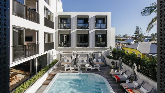 Basq House’s heated magnesium pool.