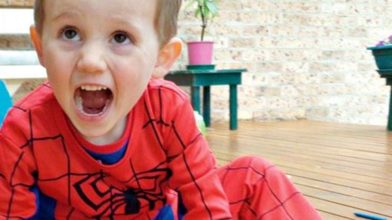 The last known photo of William, in his famous Spider-Man suit. Picture: Supplied