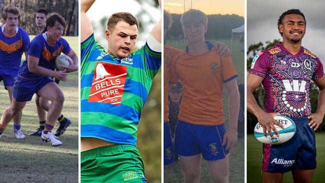 Marist College Ashgrove boys to go through the Queensland Reds U16 program. Left to right: Jasper Barry, Nick Baker, Tom Howard, Floyd Aubrey.