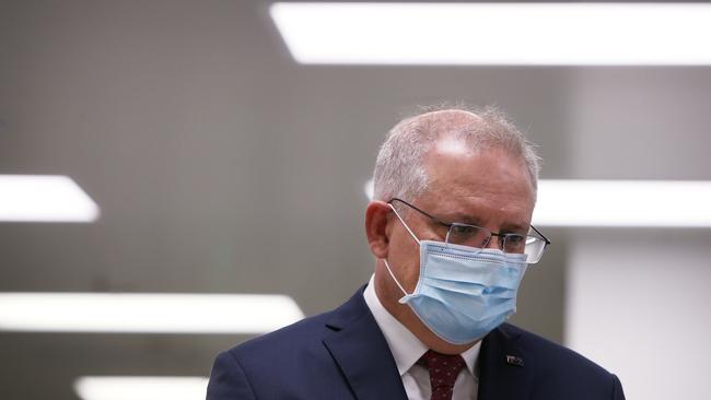 Prime Minister Scott Morrison presided over a government whose neglect allowed the coronavirus into aged care homes. Picture:Getty Images