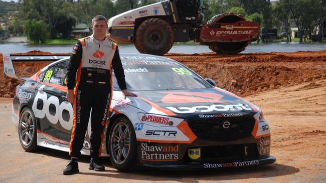 V8 Supercar star Brodie Kostecki at Mannum on Wednesday, November 30. Picture: Dylan Hogarth.