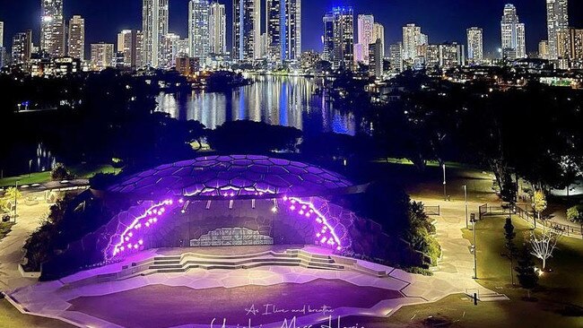 The Outdoor Stage — view of HOTA on the Gold Coast. Picture: @yuichi_horie