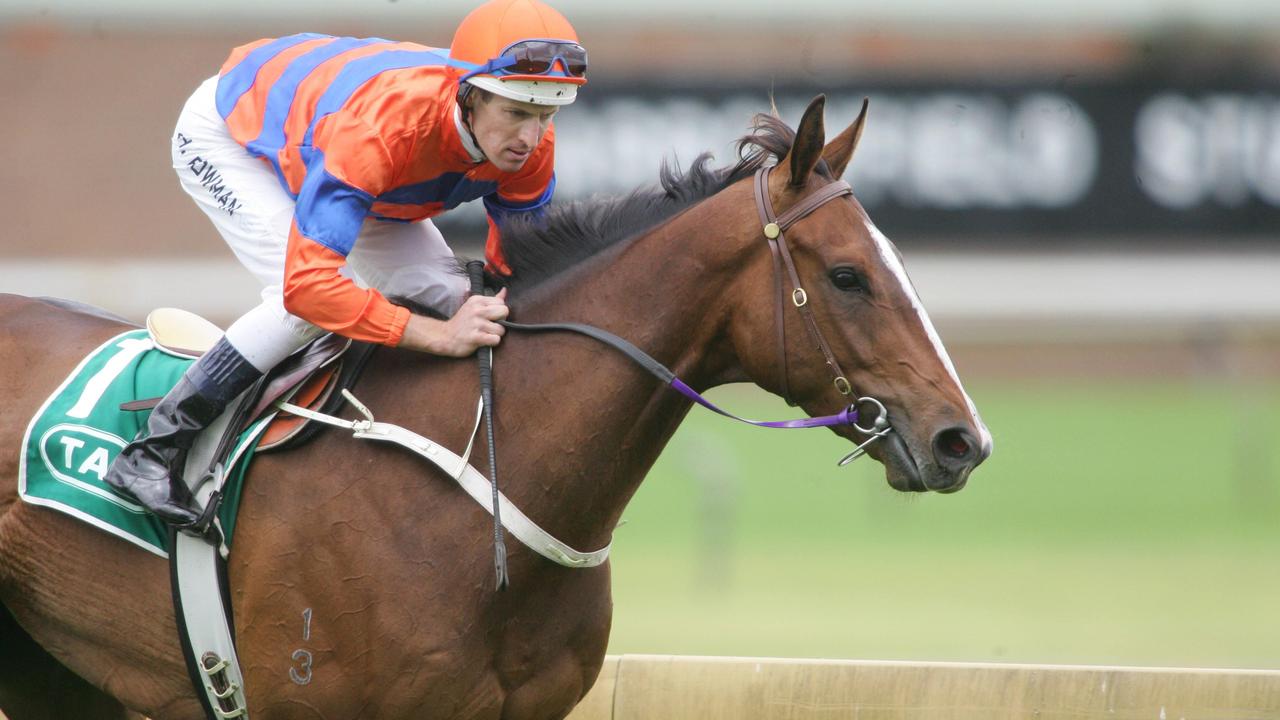 Rosehill races.Race 2 winner Sniper's Bullet ridden by Hugh Bowman.