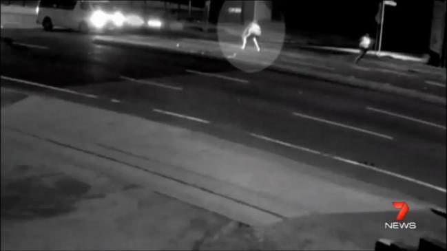 Shocking CCTV shows Police Officer getting hit by speeding car