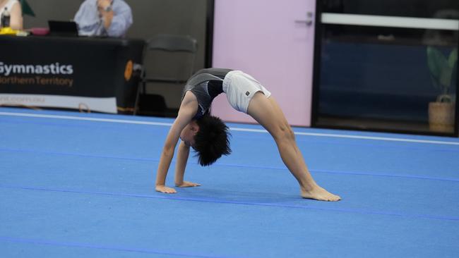 Action from the 2024 Northern Territory Gymnastics Championships at Woolner, Darwin. Picture: Karen Fowler.