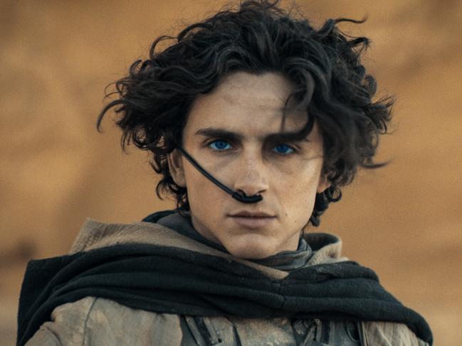 Timothee Chalomet in a scene from the movie Dune: Part Two.