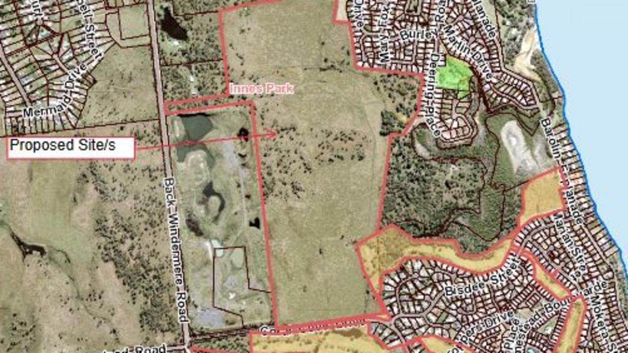 Coral Cove development proposed sites.