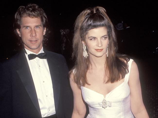 Parker Stevenson and Kirstie Alley attend the 49th Annual Golden Globe Awards in 1992. Picture: Ron Galella Collection via Getty Images