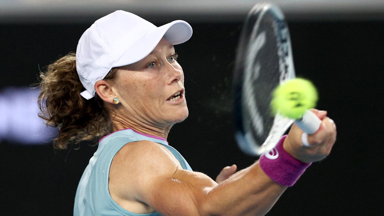 Sam Stosur advanced to round two at this year’s Australian Open. Picture: Getty Images