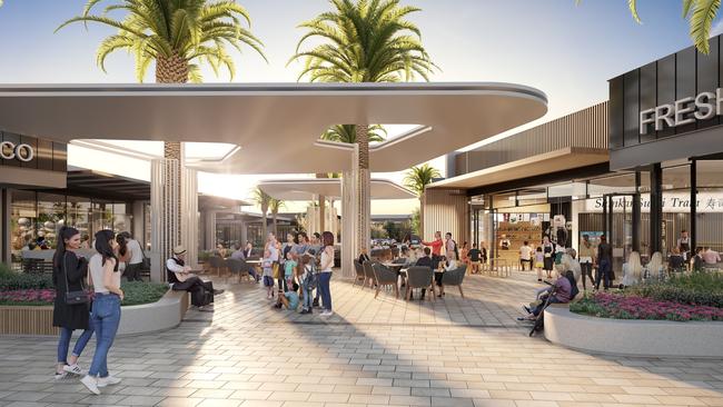 Palms Retail Village Centre at Riverlea will include a childcare centre, supermarket, cafes, medical services, pilates studio and gym. Picture: Walker Corporation