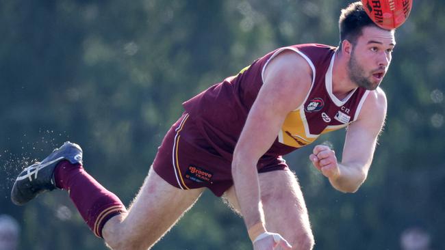 Tom Blake in action for Lower Plenty. Picture: George Salpigtidis