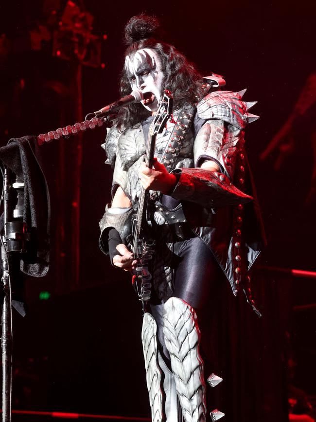 KISS play the Brisbane Entertainment Centre. Picture: Steve Pohlner