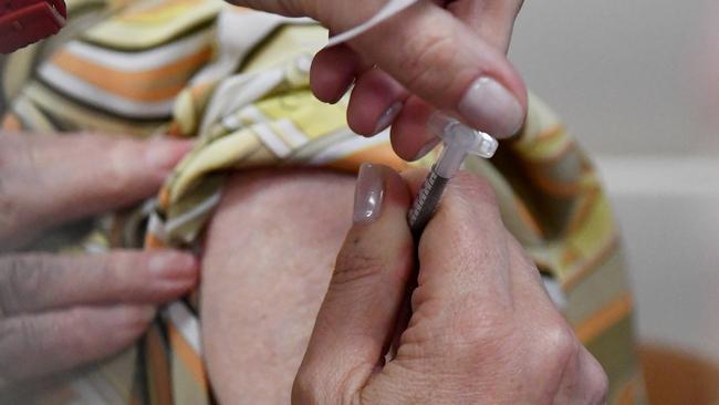 Federal health department figures showing 17,300 vaccine doses administered in NSW in the two weeks to November 8, compared to 9700 in the prior fortnight. Picture: NCA NewsWire/Bianca De Marchi