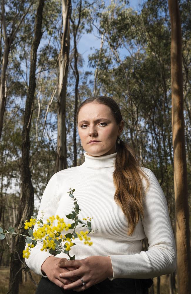 Meringandan resident Sophie Oliver was concerned about how close the Toowoomba North South Transport Corridor came to her house and the loss of koala habitat, Monday, July 17, 2023. Picture: Kevin Farmer