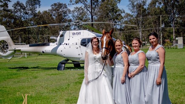 A special wedding day for Logan Village woman Joanne Colman who died on Wednesday. PICTURE: KAT CHERRY