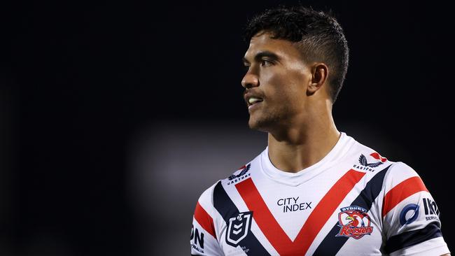 Joseph-Aukuso Suaalii is in the Blues selection frame for the State of Origin series opener. Picture: Getty Images