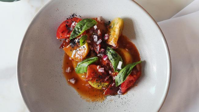 Taste review- Crofter- 434 Lygon St , Brunswick East VIC. Tomatoes w vegemite. Picture Rebecca Michael.