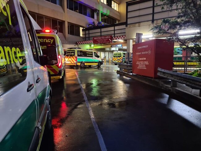 Ramping at Women's and Children's Hospital. Picture Ambulance EmployeesAssociation