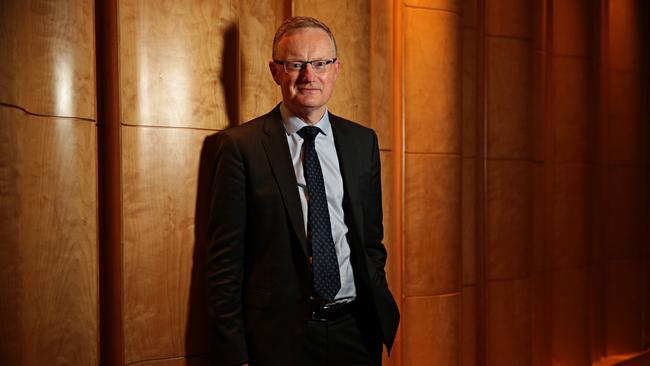 Reserve Bank governor Philip Lowe speaks on Inflation Targeting and Economic Welfare at The Anika Foundation Luncheon in Sydney yesterday. Picture: Adam Yip