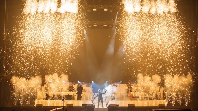 Michael Buble performing at the Brisbane Entertainment on June 20. Photo: Justin Ma