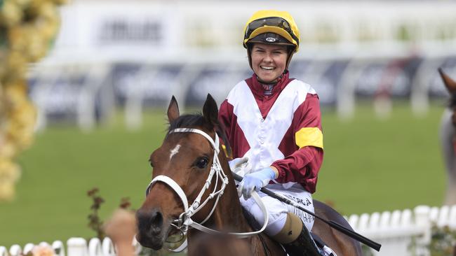 Cejay Graham (pictured) partners Acoustix for trainer Tas Morton. Picture: Getty Images