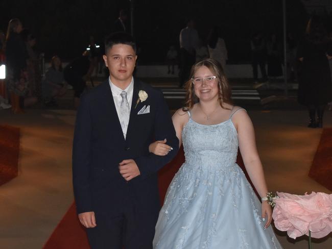 Marlea Fischer and Riley Gander at Assumption College Warwick formal