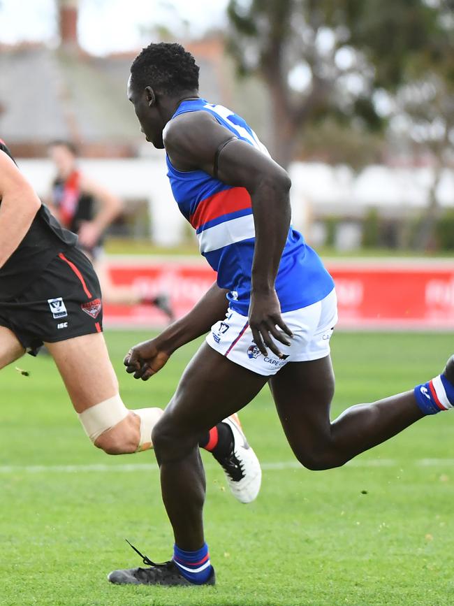 William in the Footscray VFL colours. Pic: AAP