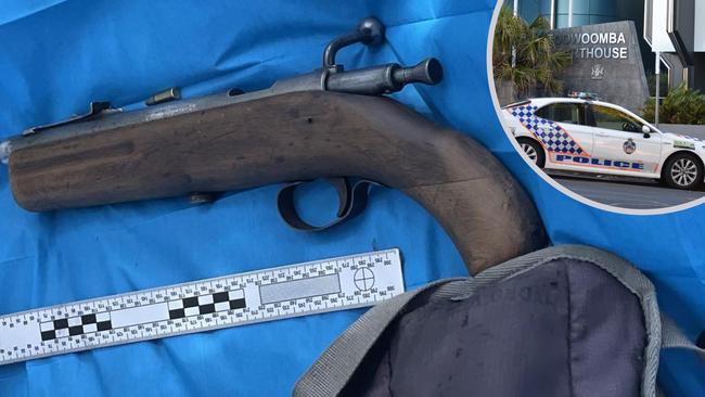 .22 Sawn-off rifle, Toowoomba. Picture: File / QPS