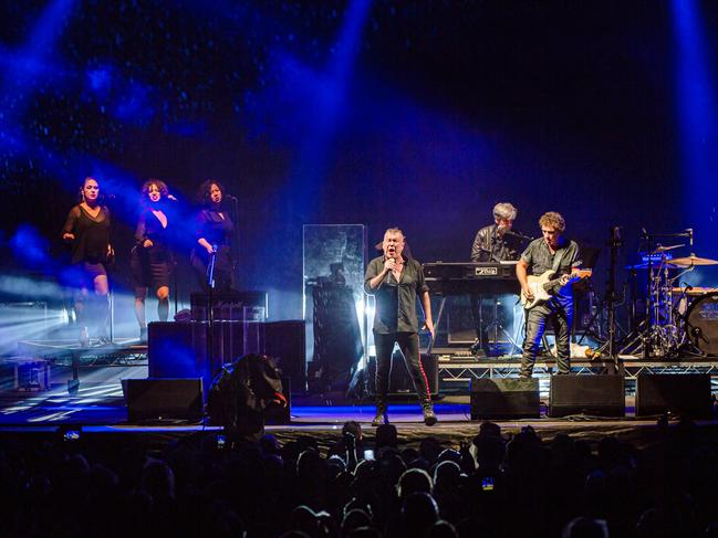 Cold Chisel in action at Day On The Green at Sirromet Wines, Mount Cotton. Picture: Sonia Bettinelli