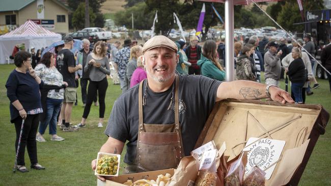 Tasmanian Pasta and Sauce Co. owner Matteo Rao at A Taste of the Huon. Picture: Chris Kidd