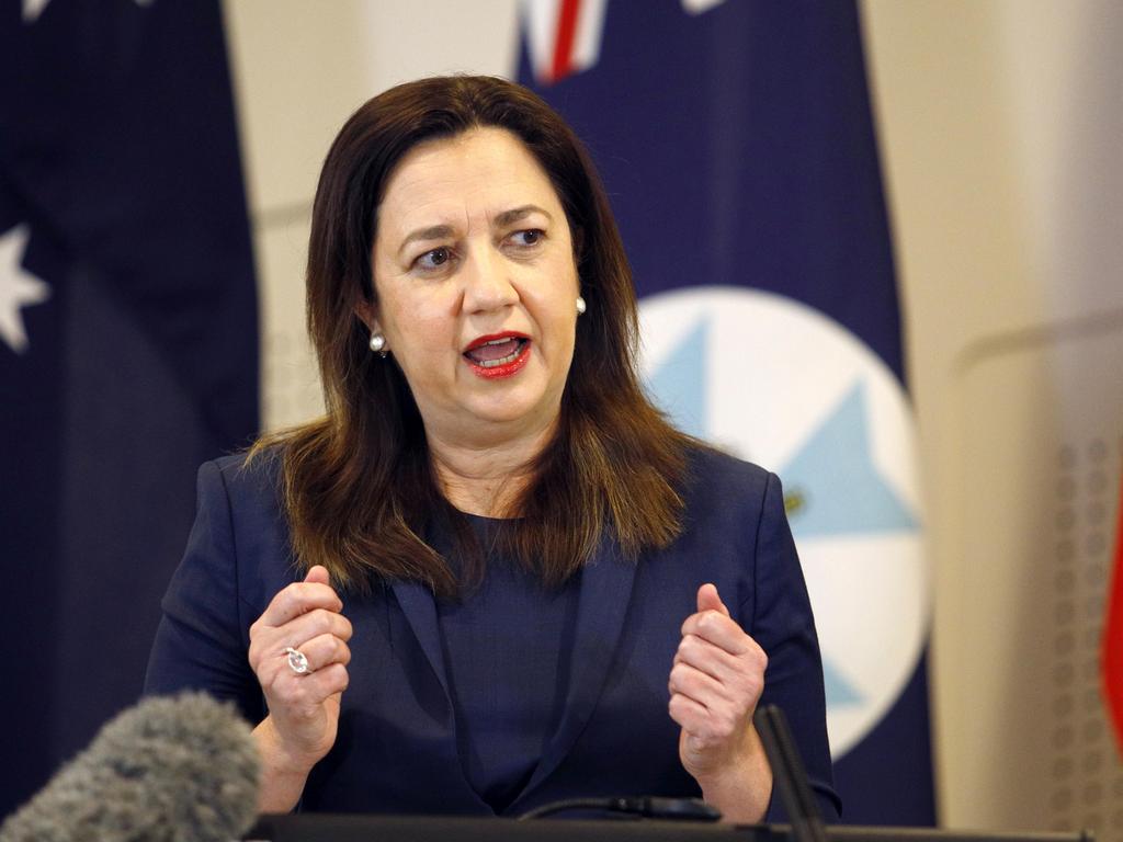 Queensland Premier Annastacia Palaszczuk will soon update residents on whether a lockdown will be extended. Picture: NCA NewsWire/Tertius Pickard