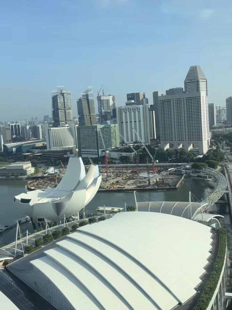 Adrian Portelli posting about a trip to Singapore on his Instagram story. Picture: Instagram