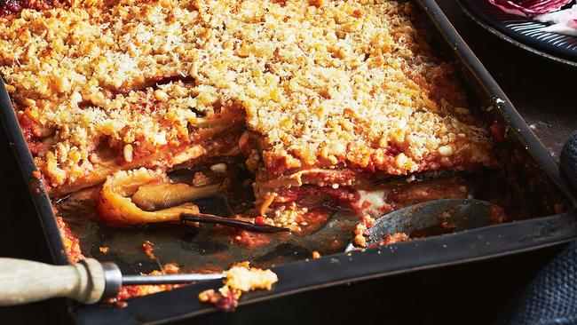 Eggplant Parmigiana. Picture: Guy Bailey