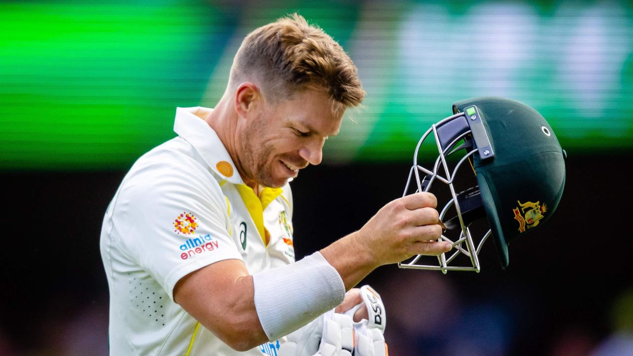 Australia's David Warner had a tough Test. (Photo by Patrick HAMILTON / AFP)