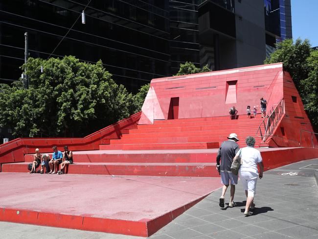 The Red Stairs are set to be redesigned. Picture: NewsWire/ David Crosling