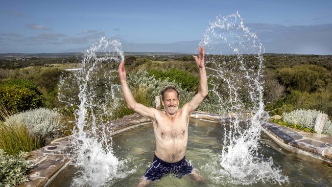 Charles Davidson can’t wait to welcome back bathers to the Peninsula Hot Springs. Mornington Peninsula. Picture: Tim Carrafa