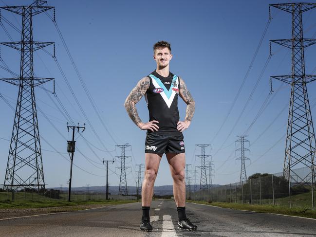 NO USAGE - NO INTERNET - TO HOLDUNTIL HE IS SELECTED TO PLAY FIRST AFL GAMEAFL - Port Adelaide Hamish Hartlett set to return to the AFL side after a long road to recovery from an ACL injury. Picture SARAH REED