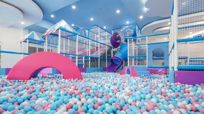 <h2><strong>Ball pit mayhem at Kids Soho Playground</strong></h2><p>Painted in pastel pinks and blues, Kids Soho Playground is a child's dream day out. Arches float out of the ball pit, climbing walls stretch to the ceiling, and the impressive play structure leads them to a variety of slides, including Bali's first donut slide. Perfect for 1-8 year olds bursting with energy.</p><p class="button-common"><a title="https://www.klook.com/en-AU/activity/138390-kids-soho-playground-in-denpasar-bali/" href="https://www.klook.com/en-AU/activity/138390-kids-soho-playground-in-denpasar-bali/" target="_blank" data-cta="https://www.klook.com/en-AU/activity/138390-kids-soho-playground-in-denpasar-bali/" data-editable="true">Book here</a></p><p>&nbsp;</p><h2>Is Bali a good place to visit with kids?</h2><p>Yes. Bali is very family friendly and has numerous family friendly resorts equipped with babysitting services and kids' clubs to keep them busy throughout the day. There are various theme parks, water parks and zoos to entertain little ones and local beaches with calm waters to play in.</p><h2>What island in Bali is best for kids?</h2><p>Nusa Lembongan Island is a popular destination for families with its myriad of water activities, including snorkelling with manta rays, mangrove tours and banana boat rides. <a href="https://www.tripadvisor.com.au/Attractions-g1137831-Activities-c42-Nusa_Lembongan_Bali.html" target="_blank" rel="noopener">Day tours</a> take the stress out of the day and can transfer you from your hotel and back.&nbsp;</p><h2>When is the best time to travel with kids to Bali?</h2><p>July and August are perfect months to visit Bali with the family. This is during the dry season so you can take advantage of all the outdoor activities with minimal downpours and, being out of the peak Christmas season, prices are more affordable and crowds are minimal.</p><p><strong>See also:</strong></p><p>-<a href="https://www.escape.com.au/destinations/asia/bali/the-insiders-guide-to-bali-with-kids/news-story/8698b8f36c5cede3abcc3d5ddcdd1096" target="_blank" rel="noopener">Insiders guide to Bali with kids</a></p><p>-<a href="https://www.escape.com.au/destinations/asia/bali/best-adventure-sports-and-activities-in-bali-indonesia/news-story/80846384bf7e8189db58cb1eb0a0c950" target="_blank" rel="noopener">Best adventure sports in Bali</a></p><p>-<a href="https://www.escape.com.au/destinations/asia/bali/7-best-family-resorts-in-bali/image-gallery/fe58c7437803f2bac50162e7e00bb09d?page=3">Best family hotels in Bali</a></p>