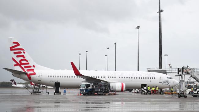 Virgin Australia says flights on Tuesday to Queensland are at near capacity. Picture: Brendan Radke