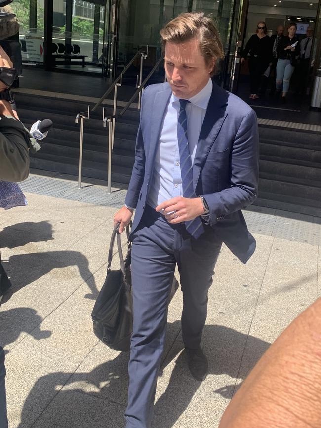 Rhys Bellinge’s lawyer Tony Hager outside of Perth Magistrates Court. Picture: Paul Garvey
