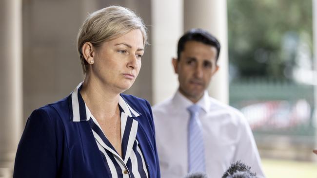 Child Safety Minister Amanda Camm says the Crisafulli Government has discovered a predicted half-a-billion-dollar 2024-25 budget blowout in the residential-care sector that the former Labor government knew about and did nothing to stop. Picture: Matthew Poon